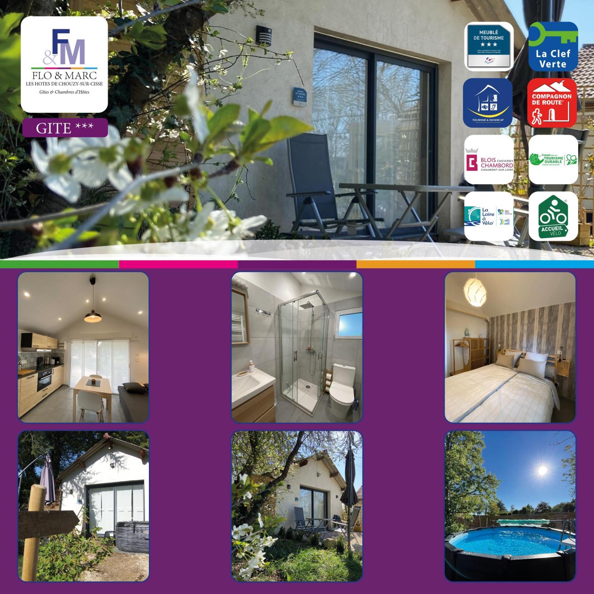 Cottage-Gite & Jacuzzi - Chez Flo & Marc Chouzy-sur-Cisse Bagian luar foto
